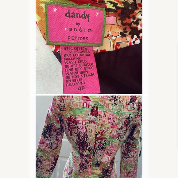 Dandy by RandiM Multicolor Patterned Blazer - Picture 2 of 3